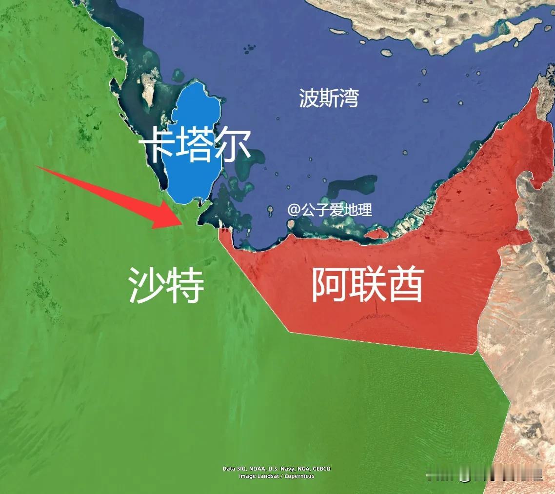 你有没有想过，邻居还能换着当？1974年，沙特和阿联酋交换土地，成为卡塔尔唯一的