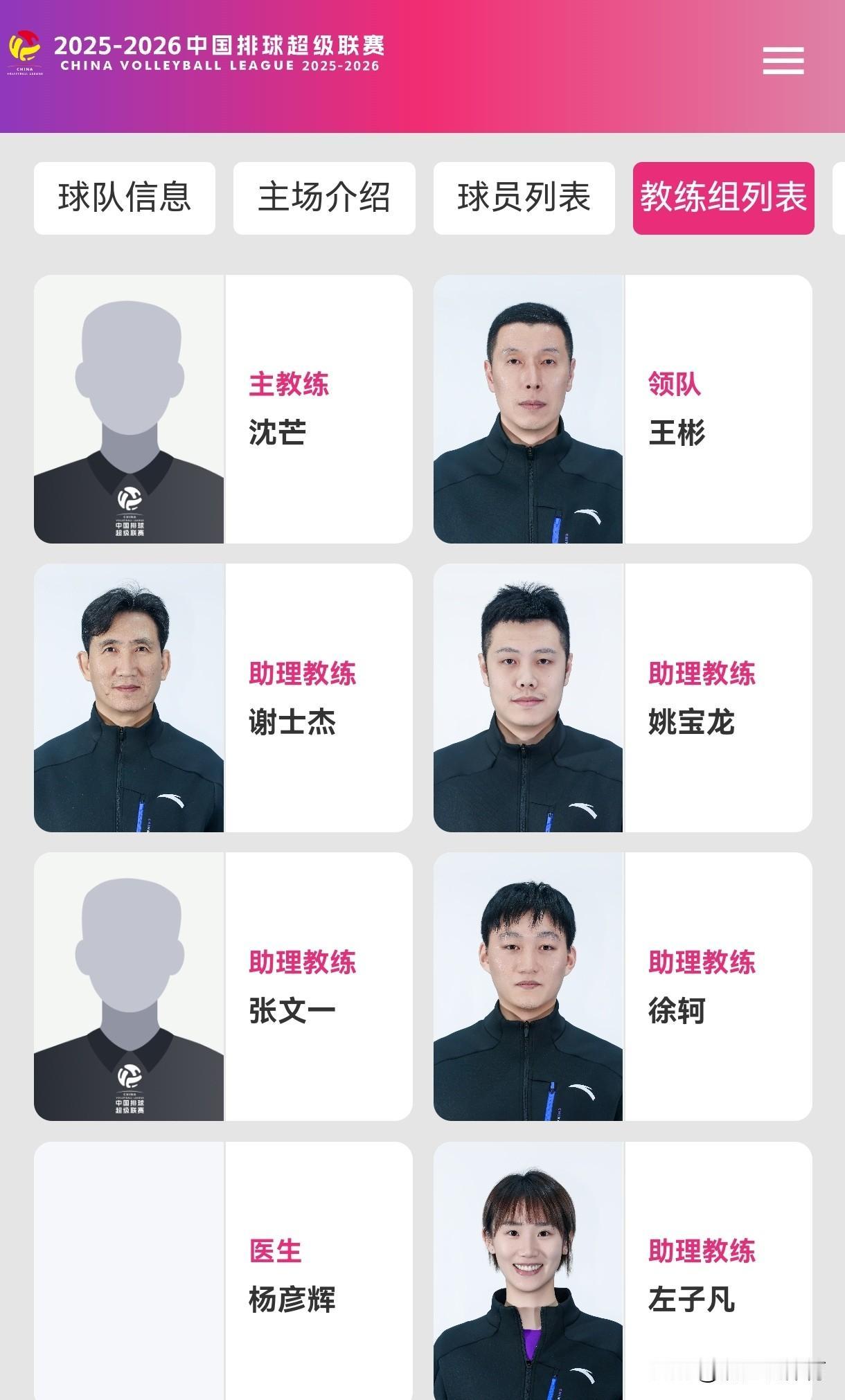 沈芒出任河北女排主教练。排协官网更新了河北女排资料，河北女排主教练已由王彬更换为