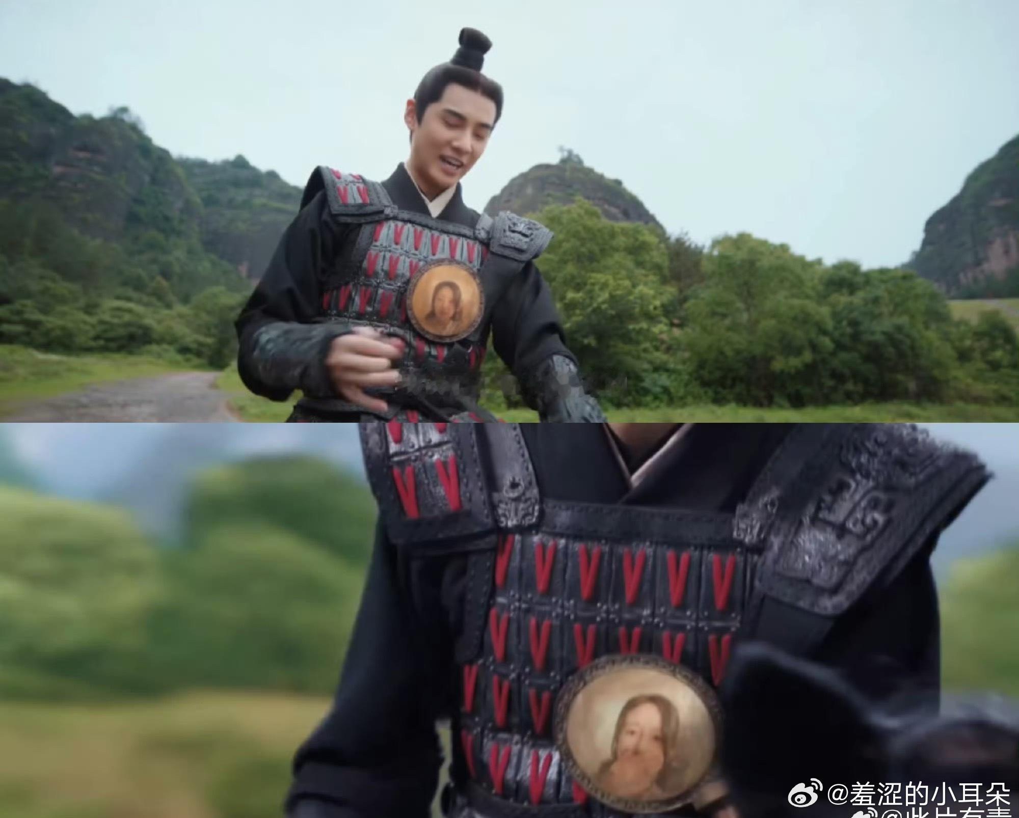 哑舍里霍去病为什么把镜子挂在胸前？镜子上面还出现女主的脸更诡异了。