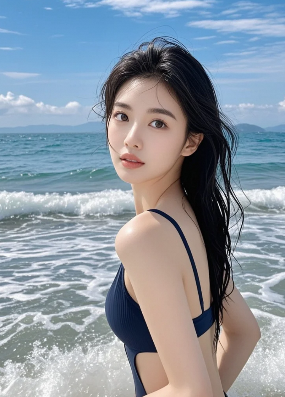 浪花飞舞间，她是最耀眼的存在