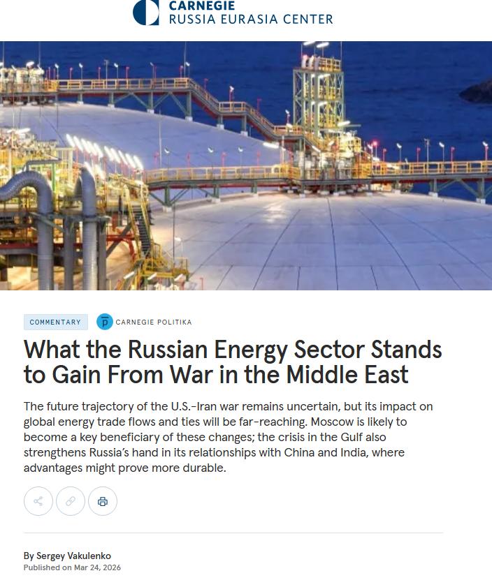 据卡内基俄罗斯欧亚中心高级研究员谢尔盖·瓦库连科称，到三月中旬，俄罗斯乌拉尔原油