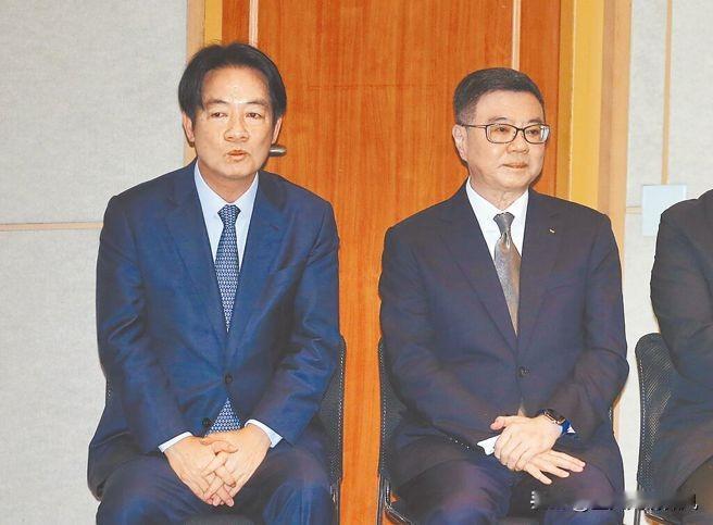 台湾民进党为杯葛在野党强势修《财划法》，民进党行政院15日召开记者会，行政院长卓