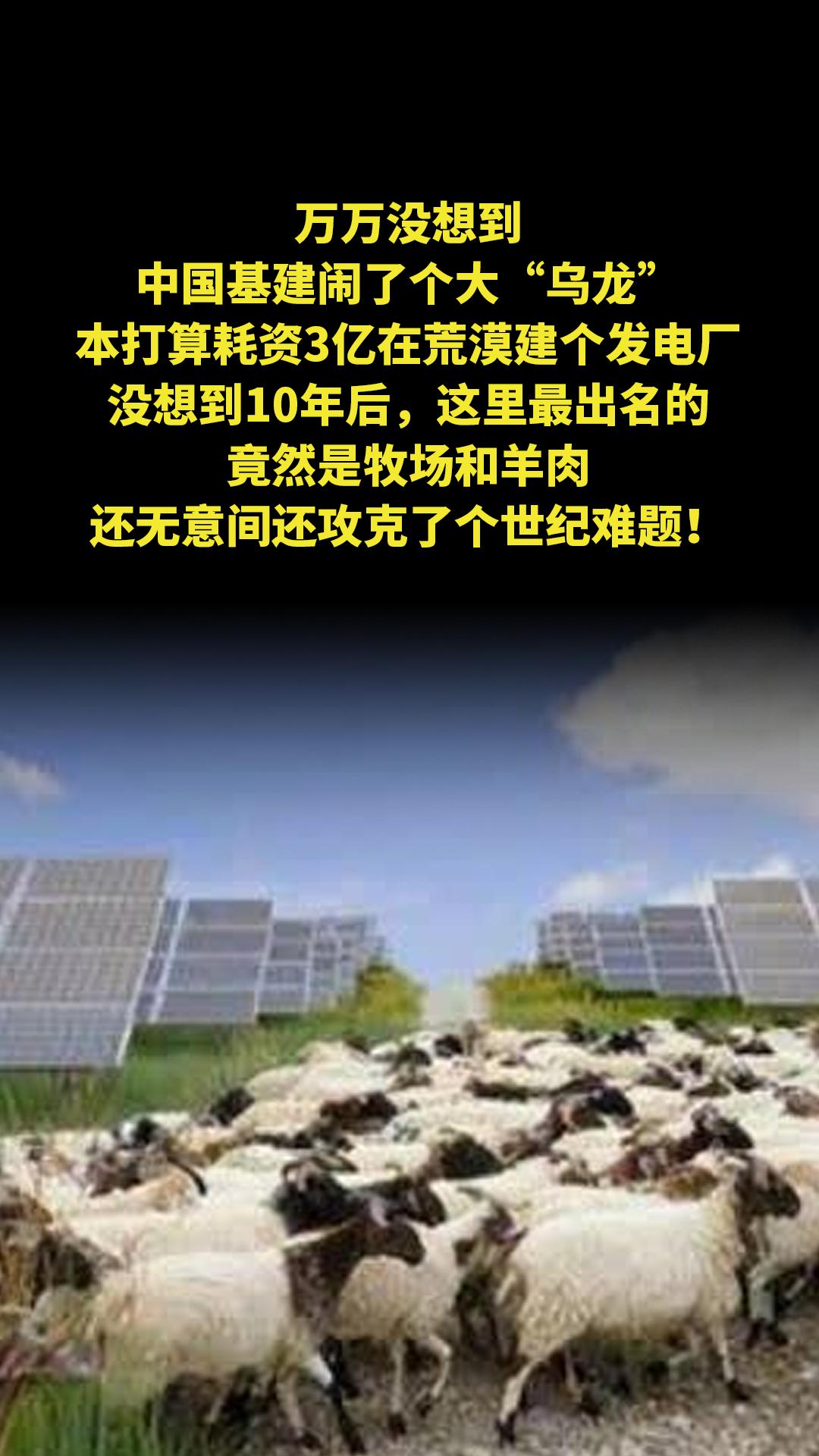 万万没想到，中国基建闹了个大“乌龙”，本打算耗资3亿在荒漠建个发电厂...