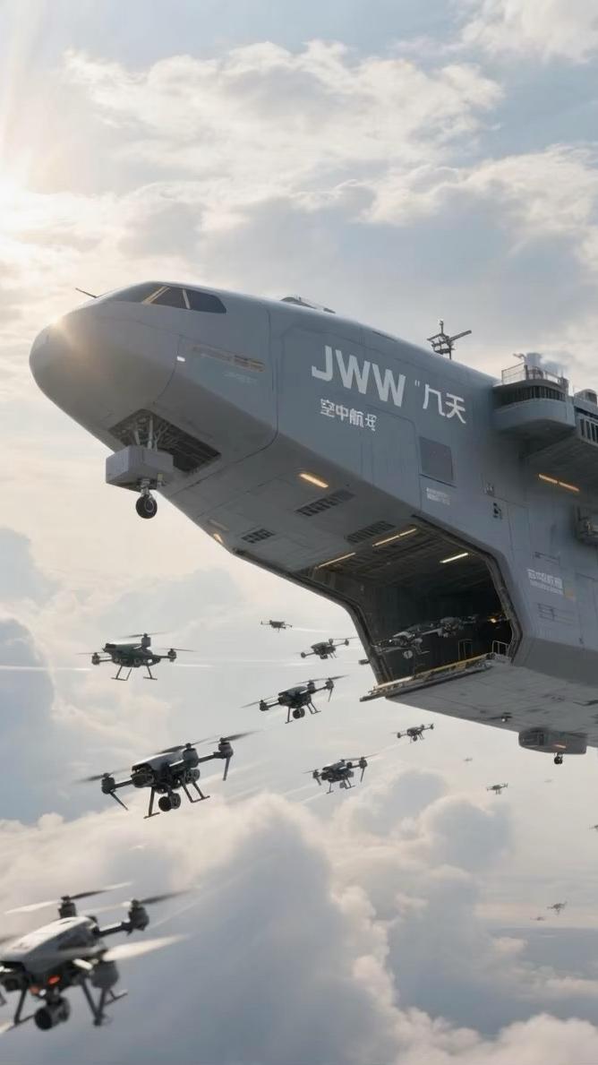今天“九天”无人机首飞成功！这玩意儿是真的牛，翼展足足25米，跟个“空中巨无霸”
