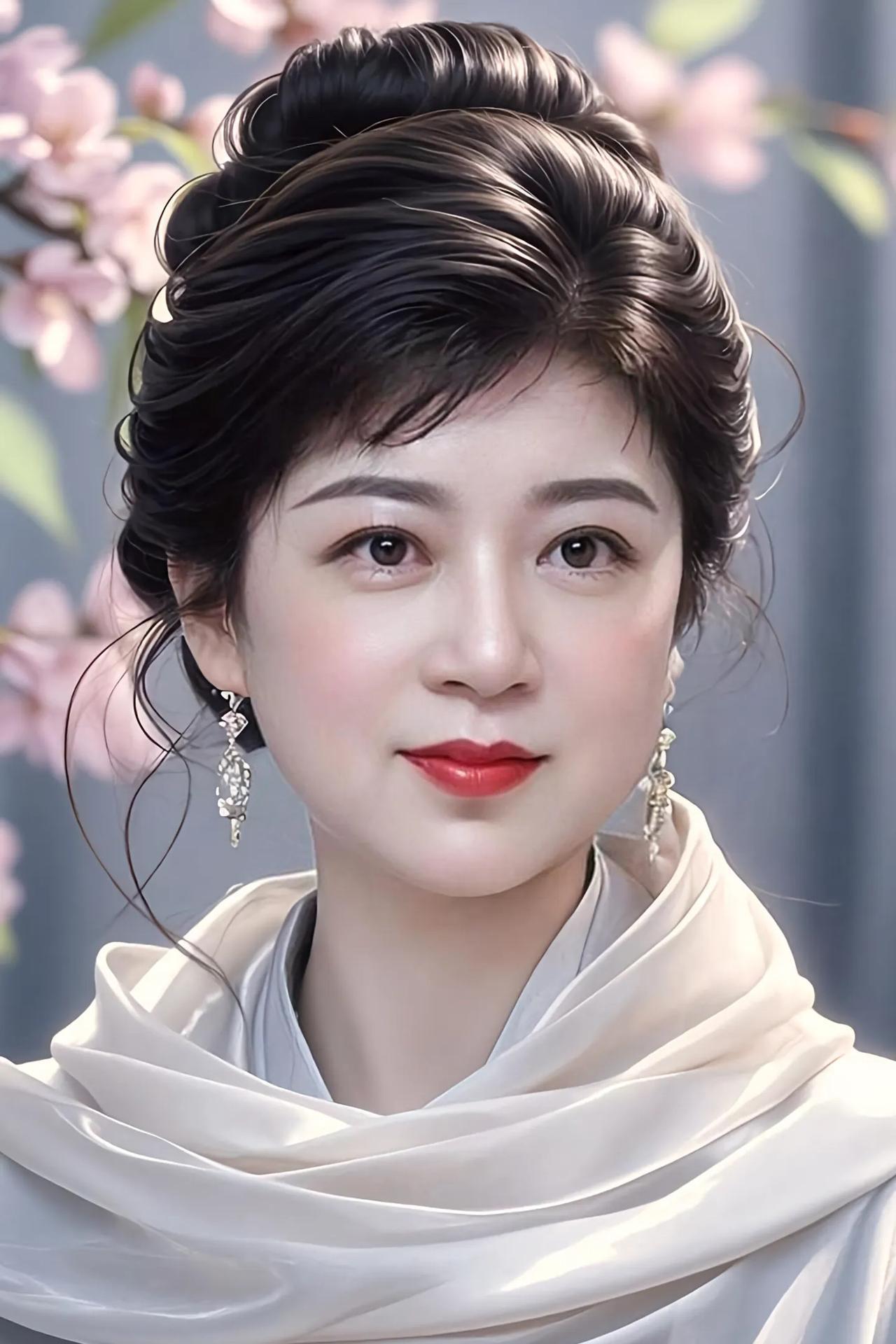 念奴娇·又见貂蝉画堂深处，正桃枝轻颤，仙影凝驻。云鬓堆烟添韵秀，凤目含情流顾