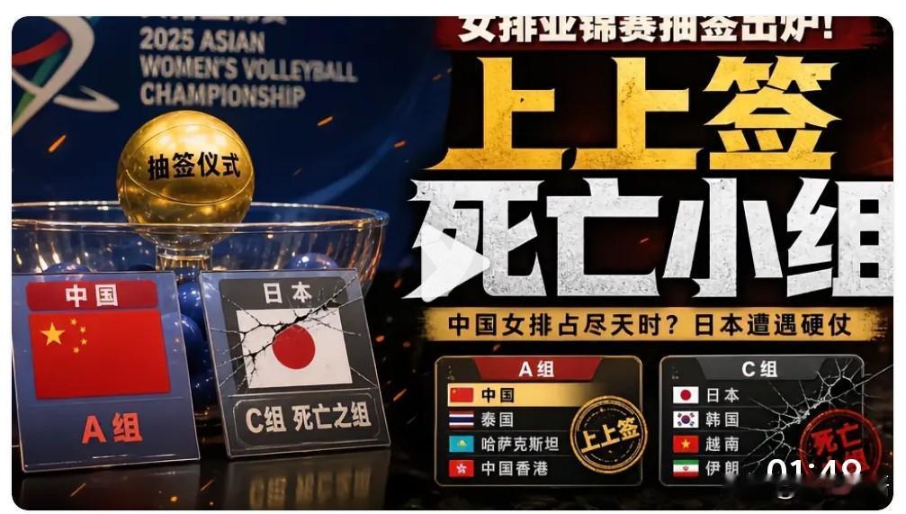 女排亚锦赛分组出来后，竟有人庆幸中国女排抽到上上签，还认为日本🇯🇵女排进入【