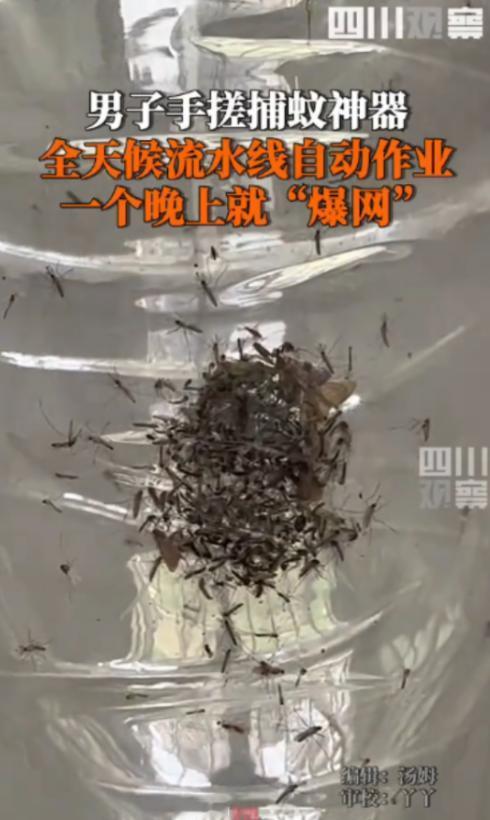 “人怎么能这么聪明！”福建，一男子被村里的蚊子叮的不胜其烦，于是灵机一动，靠着风