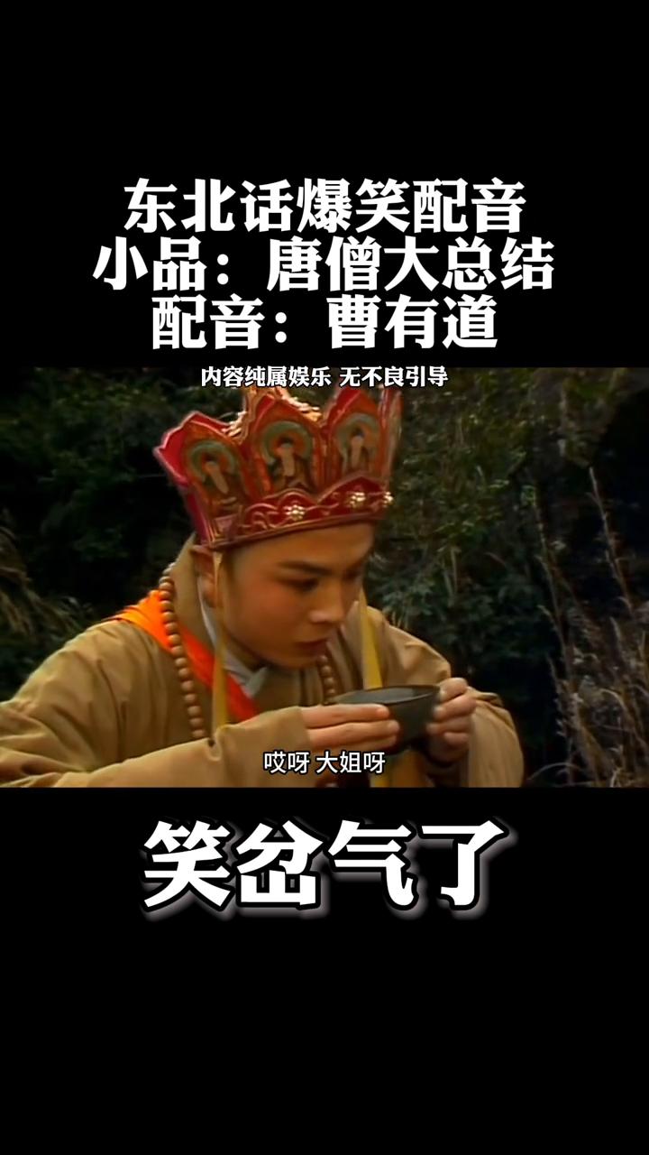 东北话爆笑配音：小品：唐僧大总结。配音：曹有道。穷人哭了，有钱人笑了。这个社