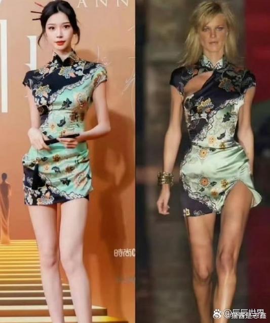 易梦玲也太会了！把衣服领口自己缝起来，反而比原版更高级、更显气质，低调又精致，这