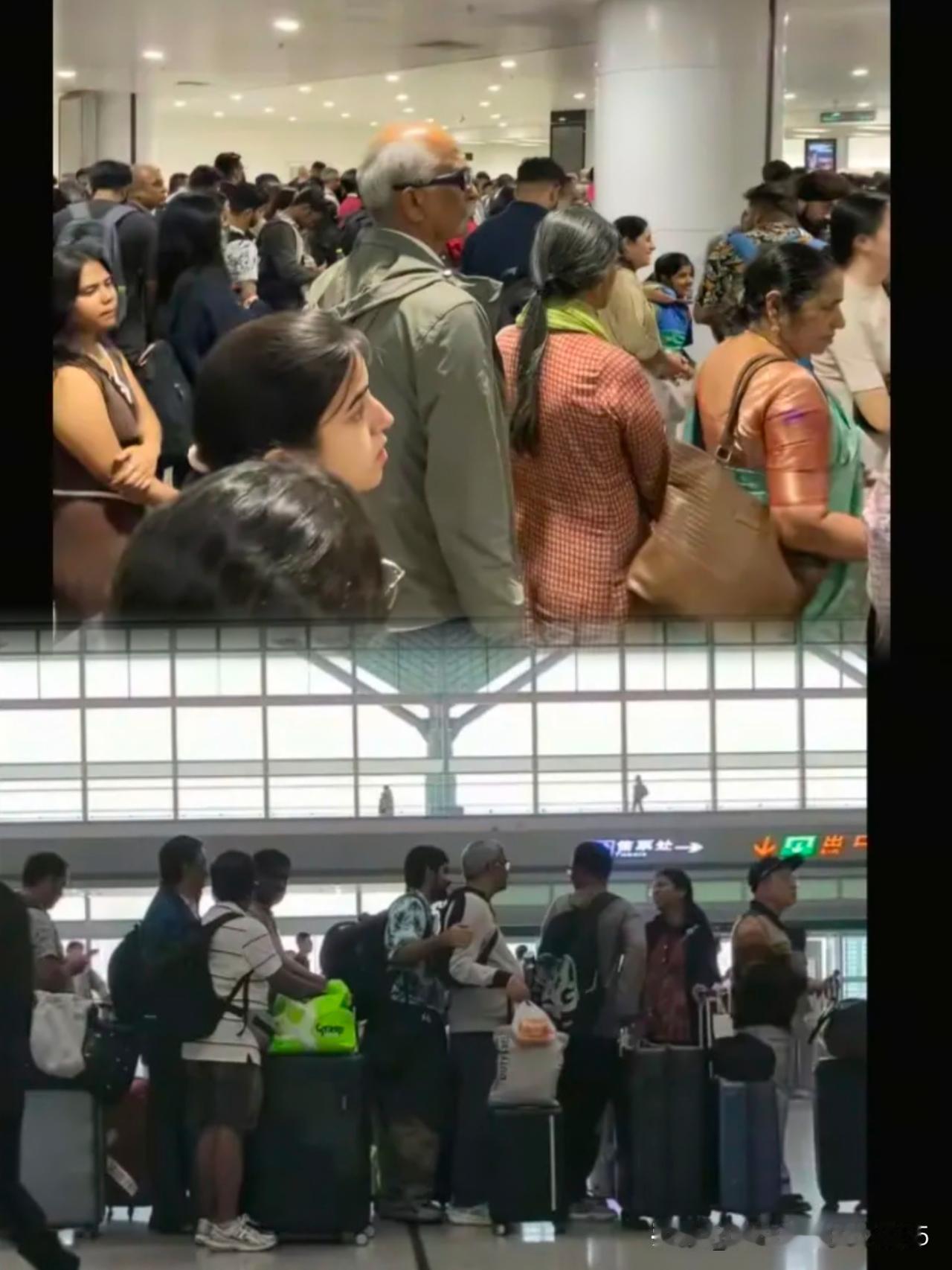 近几日有不少视频显示，很多印度人在我大国的关口排队过关，其中在深圳和广州等一线城