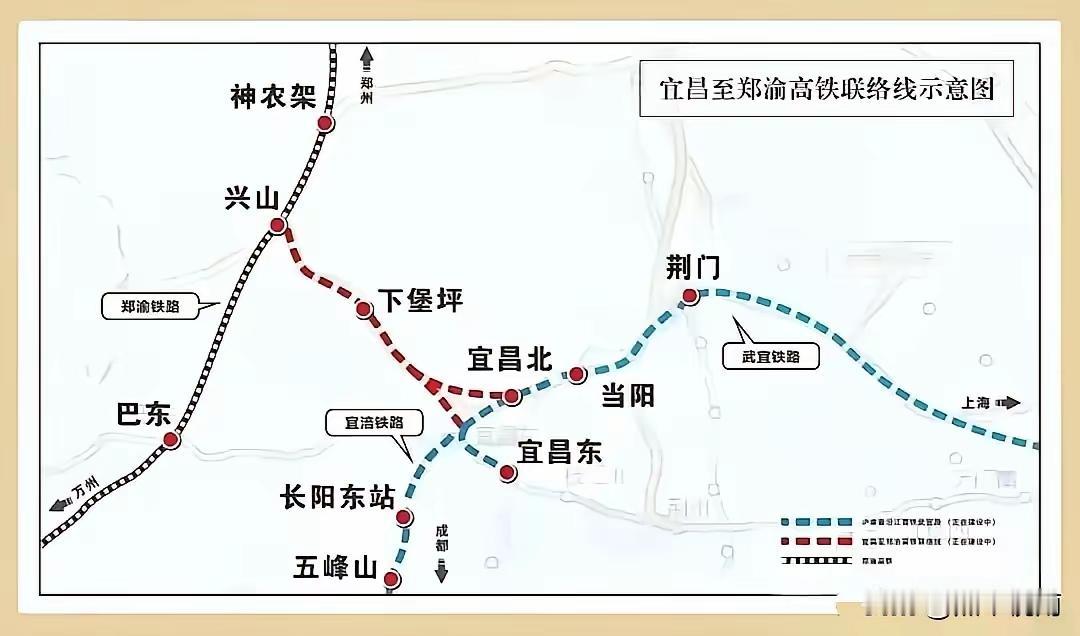 神来之笔的兴山至宜昌高铁，让宜昌坐收渔翁之利，虽然有很多地方的连接线都可以让铁路
