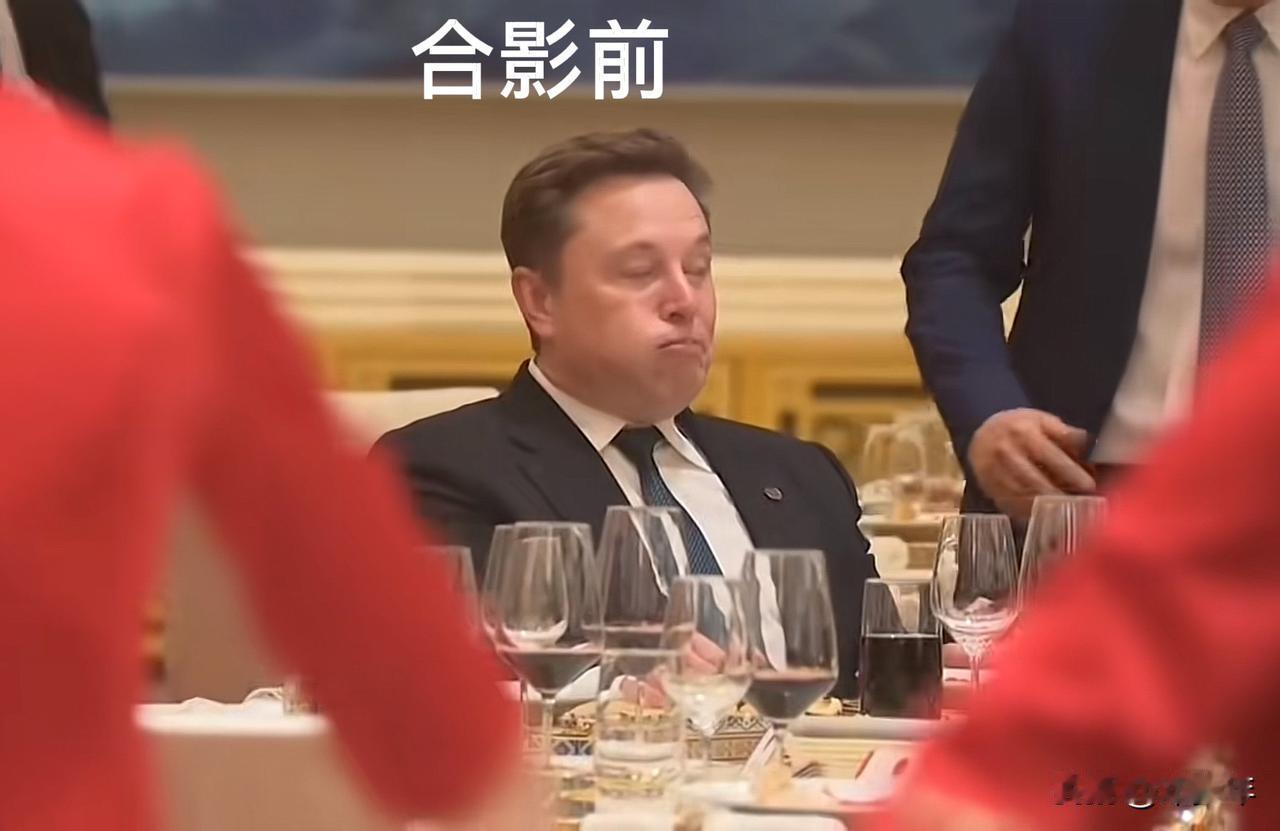 在这次欢迎美国朋友的国宴上，有一幕很耐人寻味！马斯克坐在餐桌前，雷军过来和他握手