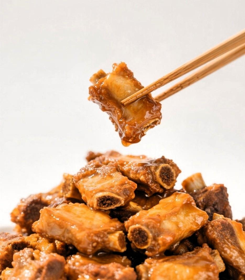 忙活一上午炖的排骨，大半盆让老公拎去给他妹妹了，其他的全进了老公和婆婆的嘴。桌