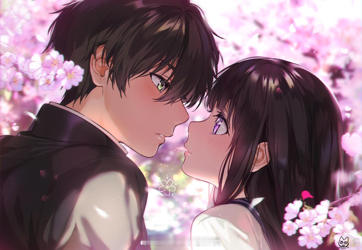 你和快乐一样，值得我去奔赴~画师：2750098冰菓动漫​​​