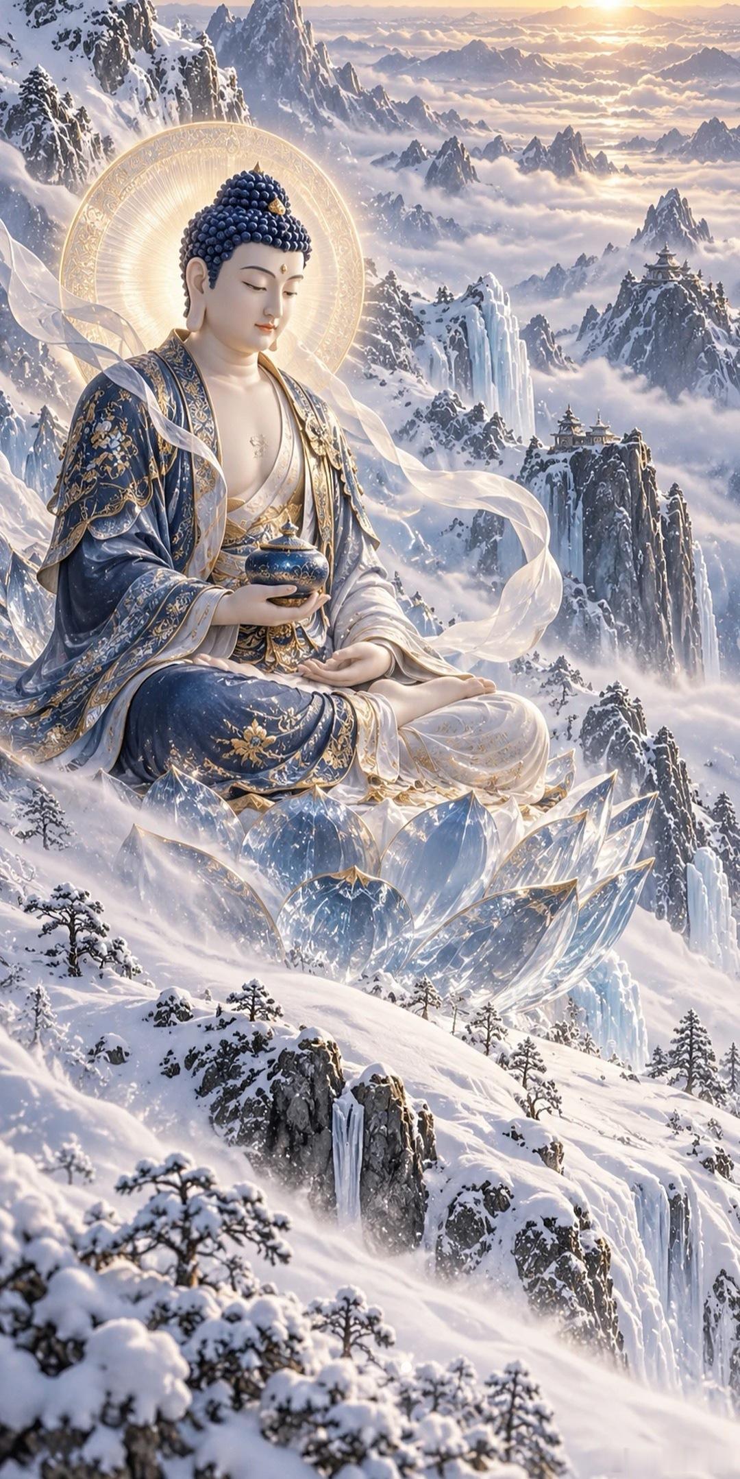 见佛祈福，愿善念常在，福报自来；不求大富大贵，但求全家无灾无难，岁岁安康，年年无