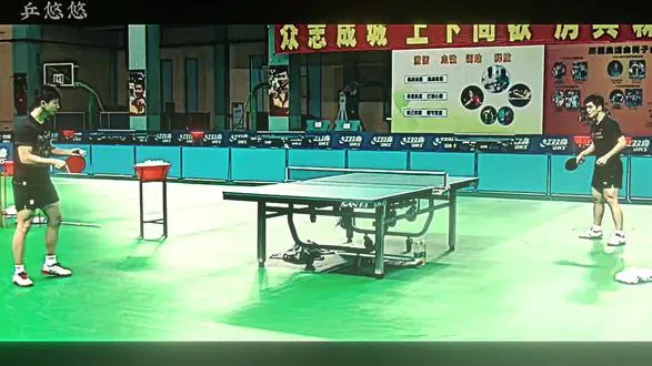 【樊振东与马龙的对拉训练】