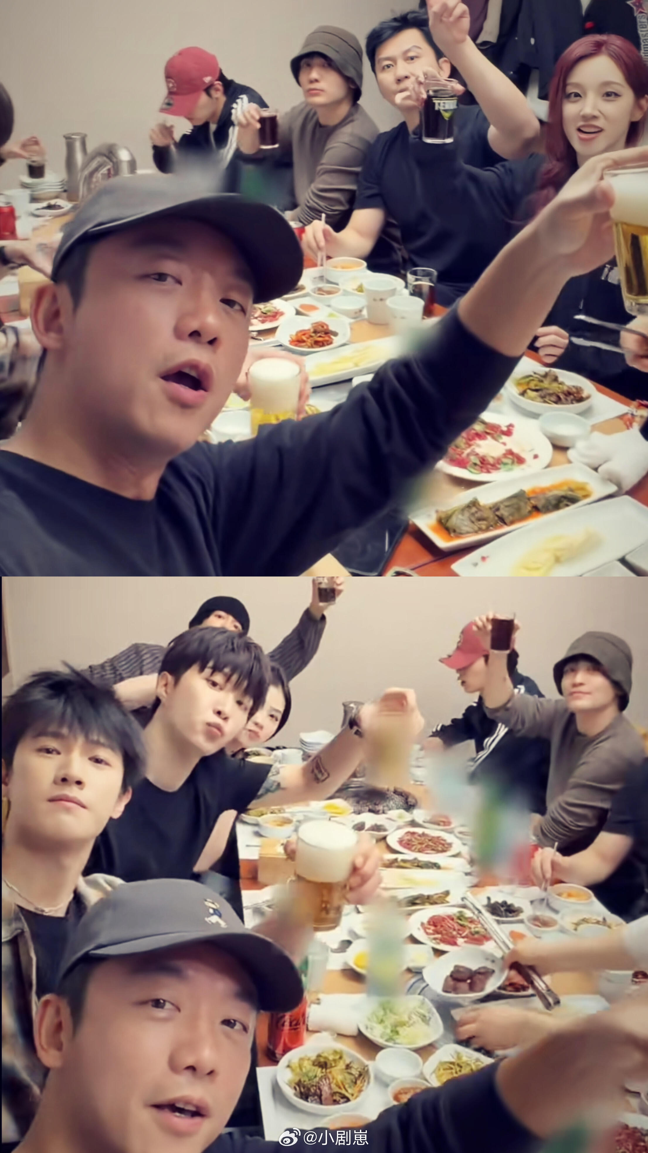 奔跑吧感谢恺哥让我看到了聚餐的画面🍖😍郑恺‖奔跑吧‖