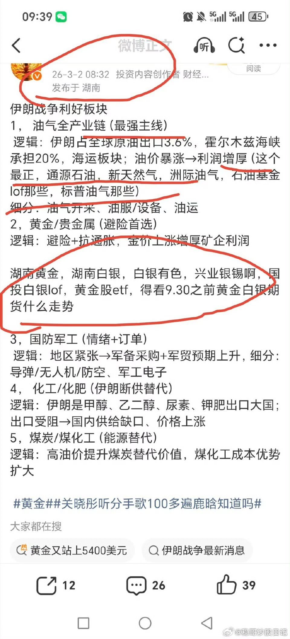 绿盘股票又大三千多了！！！！除了石油，都被带下来了，外围局势升级！！！！黄金股被