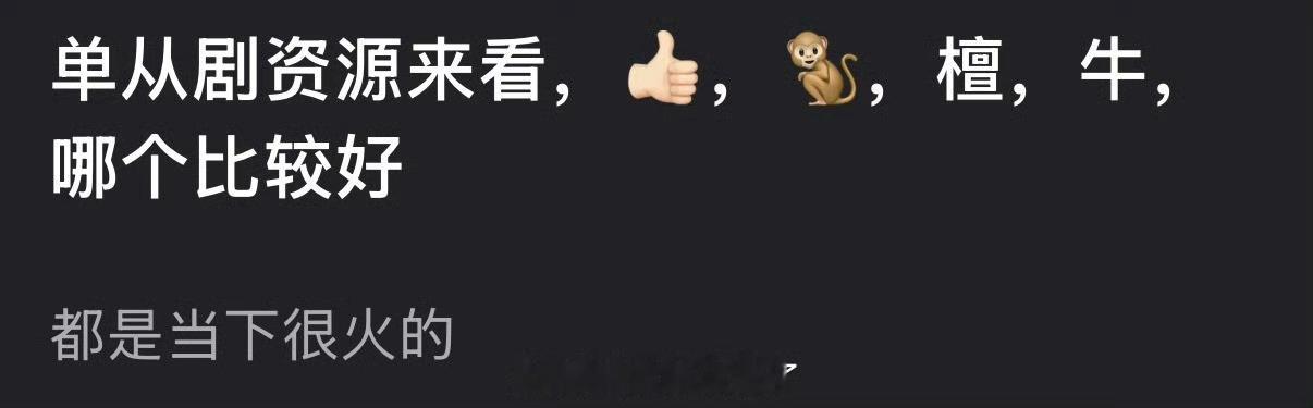 单从剧资源来看，肖战王鹤棣檀健次张凌赫谁的比较好？