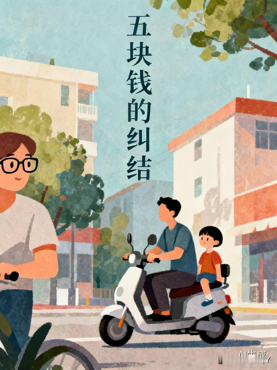 苏州有一位男子去修理电瓶车，老板报价说五块钱。男子说我身上没钱，我还得跟老婆申