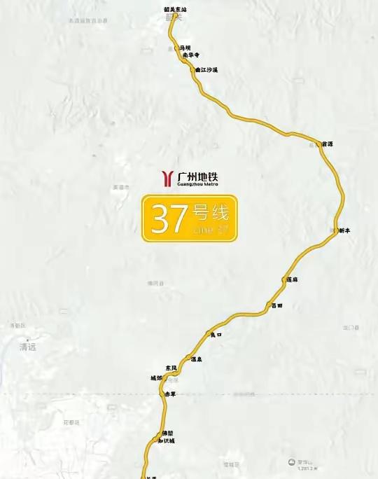 羊角最大饼：广州地铁37号线（广从韶快线）这玩意广州境内的走线是比较确定的，但