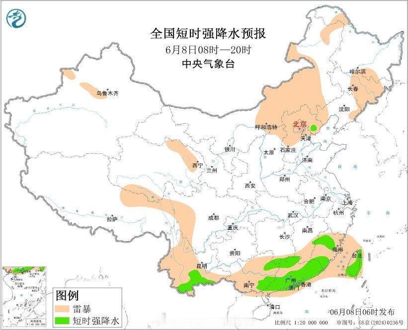 高考天气高考第二天，南方的强降雨将集中在江南南部华南等地，有暴雨或大暴雨，广
