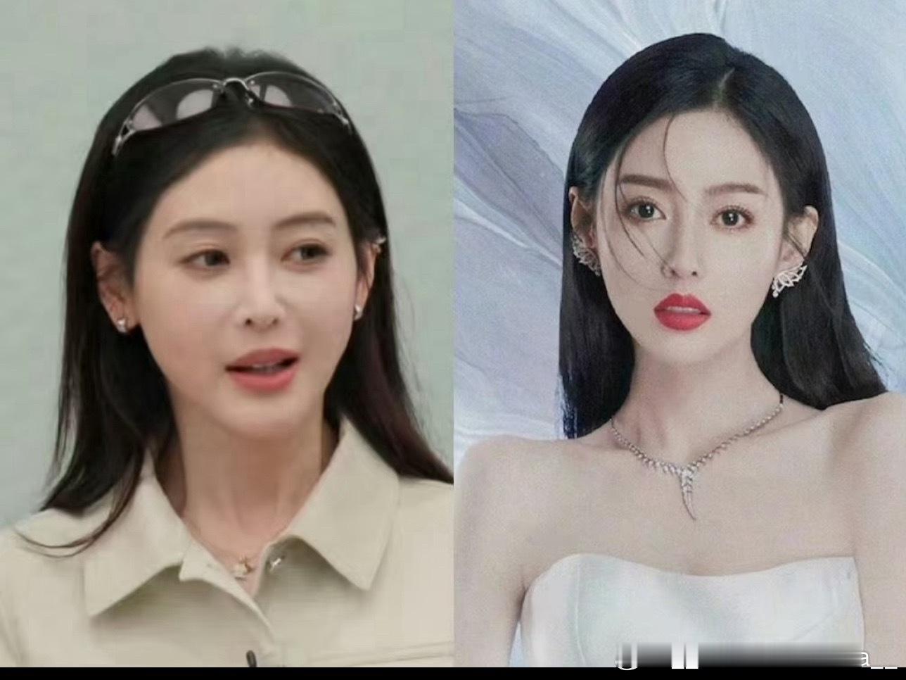 感觉是妆容和稍微胖了点的原因？张天爱在我的印象里一直很美，不过我觉得巅峰还是太子