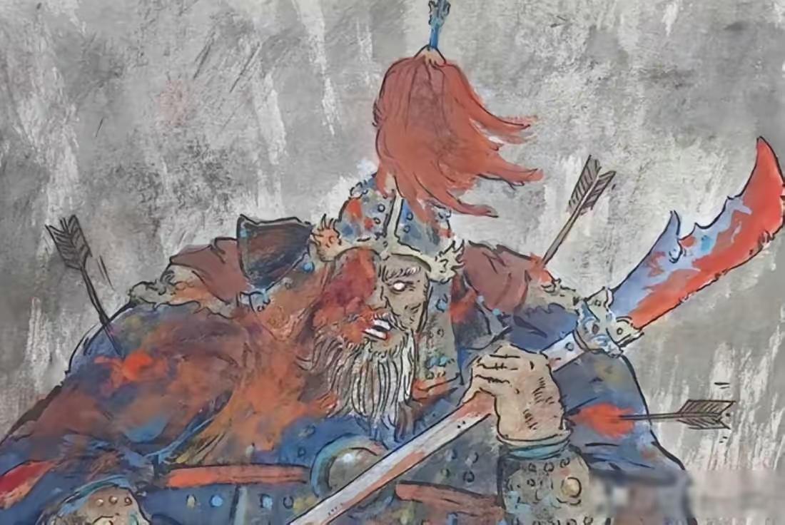 萨尔浒之战的刘綎，61岁冲阵穿三层铠甲，身中7箭，全身上下刀伤不计其数，半只脸也