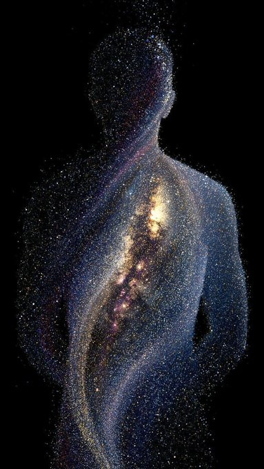 我们DNA中的氮、牙齿中的钙、血液中的铁、苹果派中的碳，都来自坍缩恒星的内部