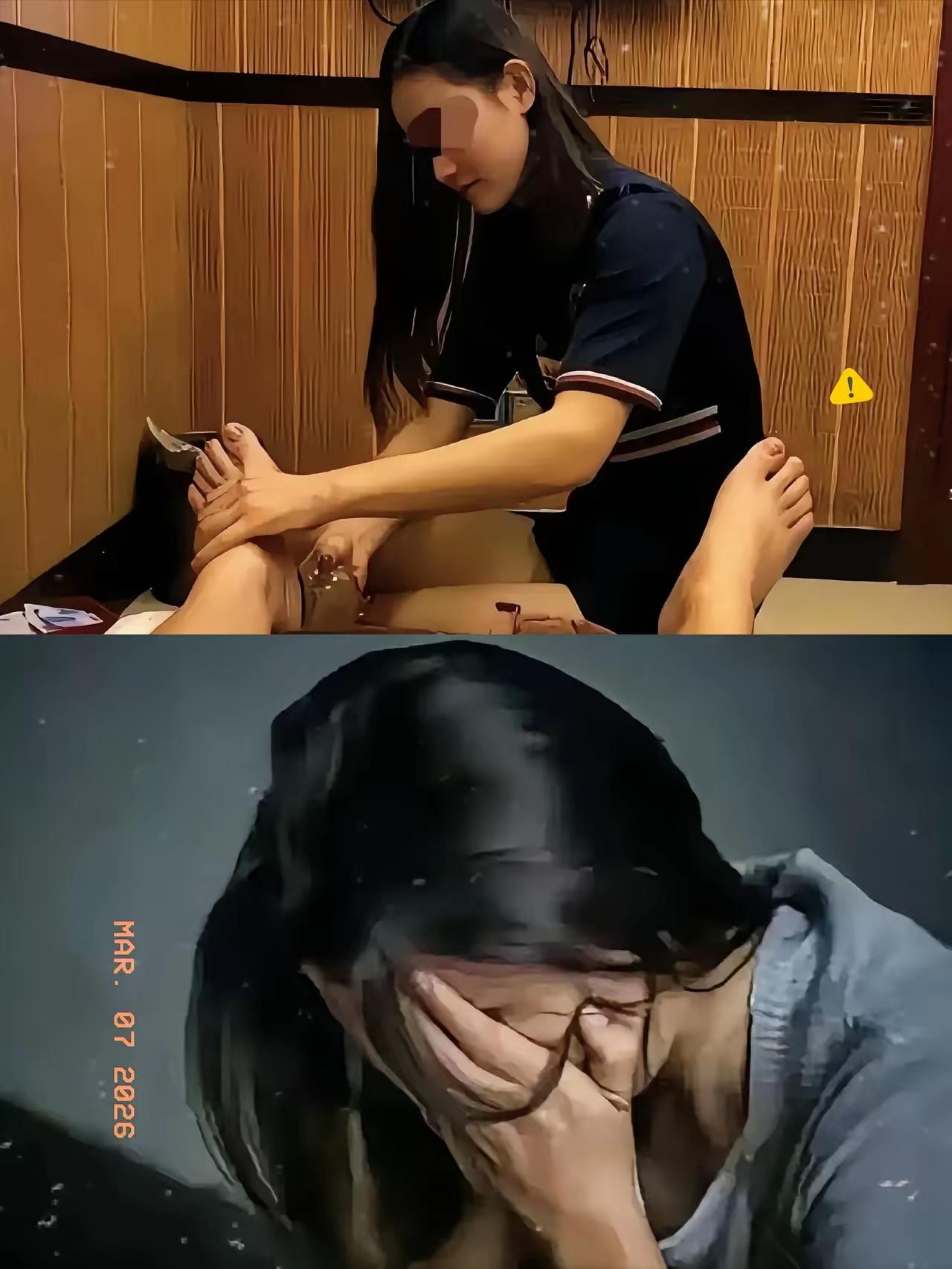 安徽，一男子去按摩，见女技师长得漂亮，穿着暴露，便摸了一下对方胸部！女技师又羞又