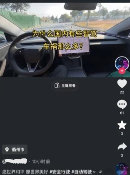 有博主吐槽国内智驾事故多，转头就开着特斯拉FSD夜间直播，结果这“智能驾驶”直接