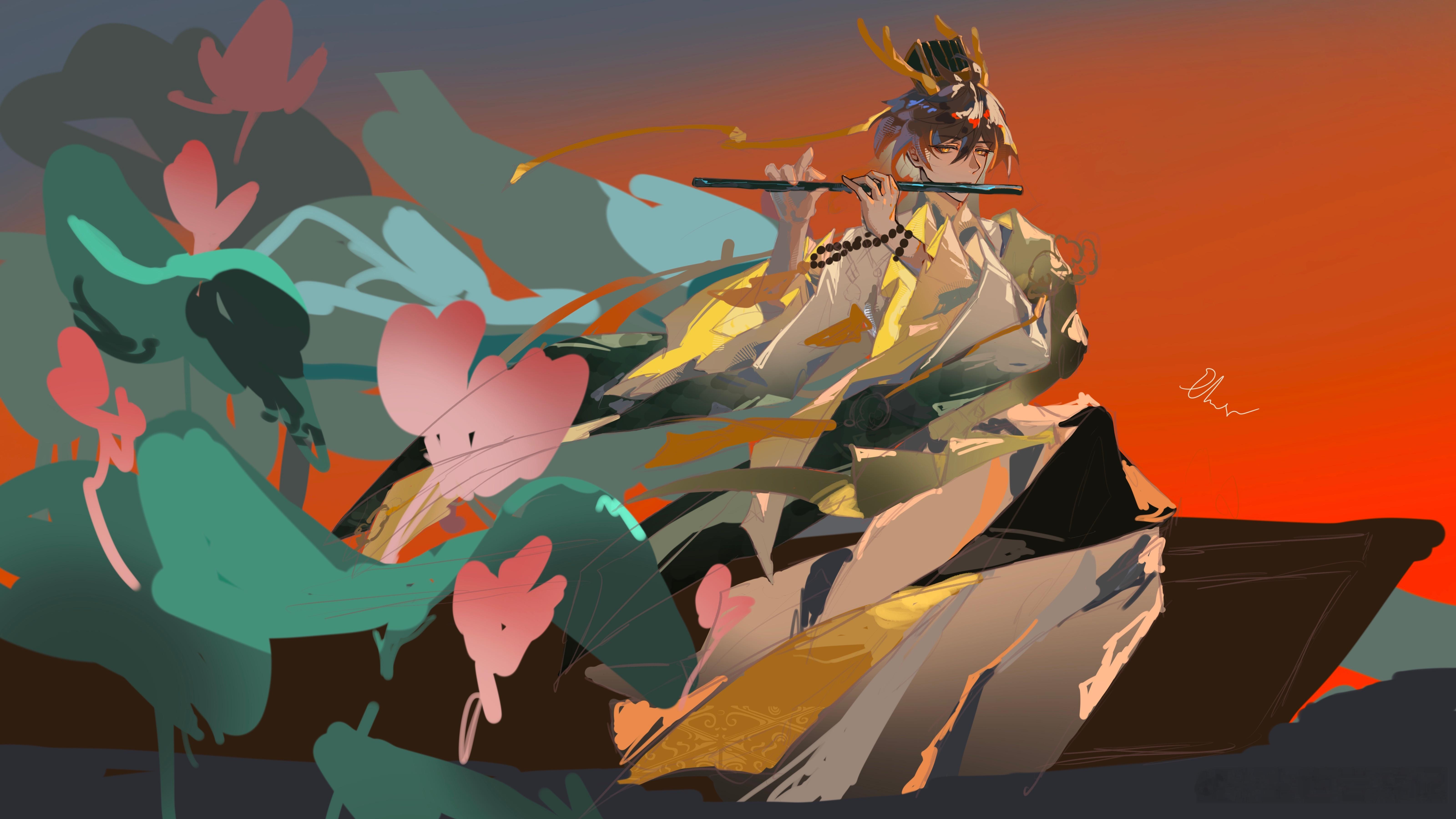 画师画笔坏了，大家依然可以在评论区许愿想要的q版，主页将选1位幸运的朋友！钟离炊