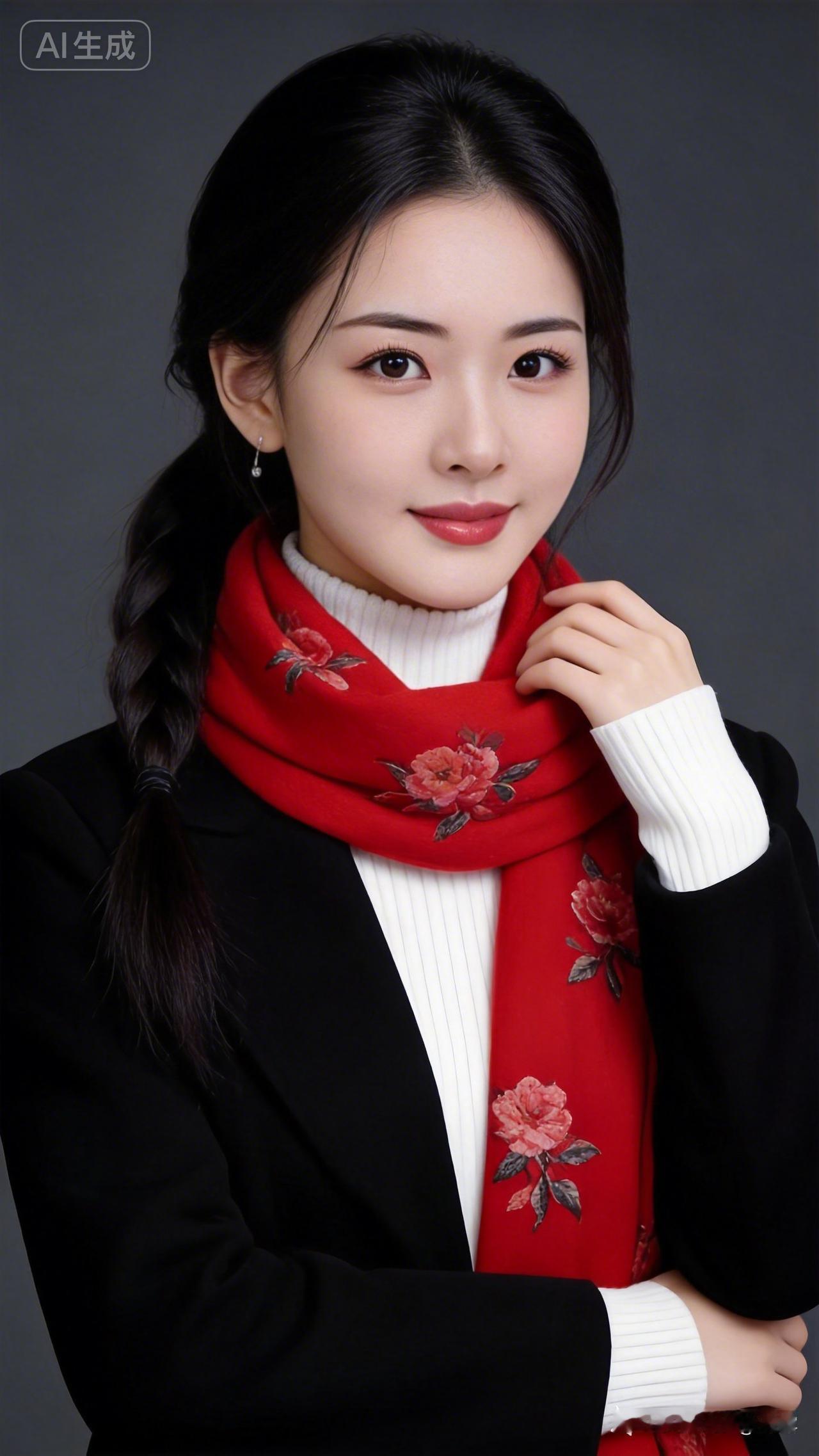 冬日穿搭指南🌟✨暖心围巾搭配黑色外套，尽显优雅与温暖！