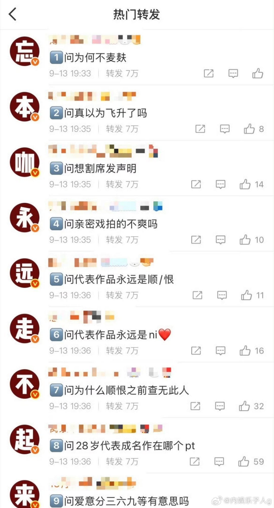 这群cpf为啥这么恨田栩宁啊…谁家好人自己蒸煮搞排字的啊[微笑]​​​