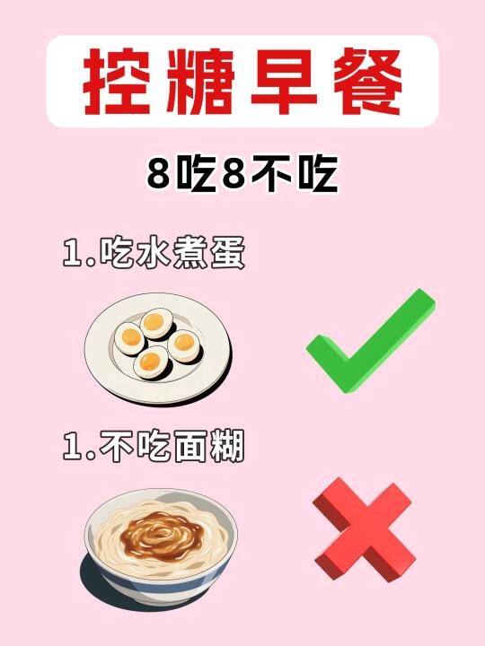 控糖早餐8吃8不吃