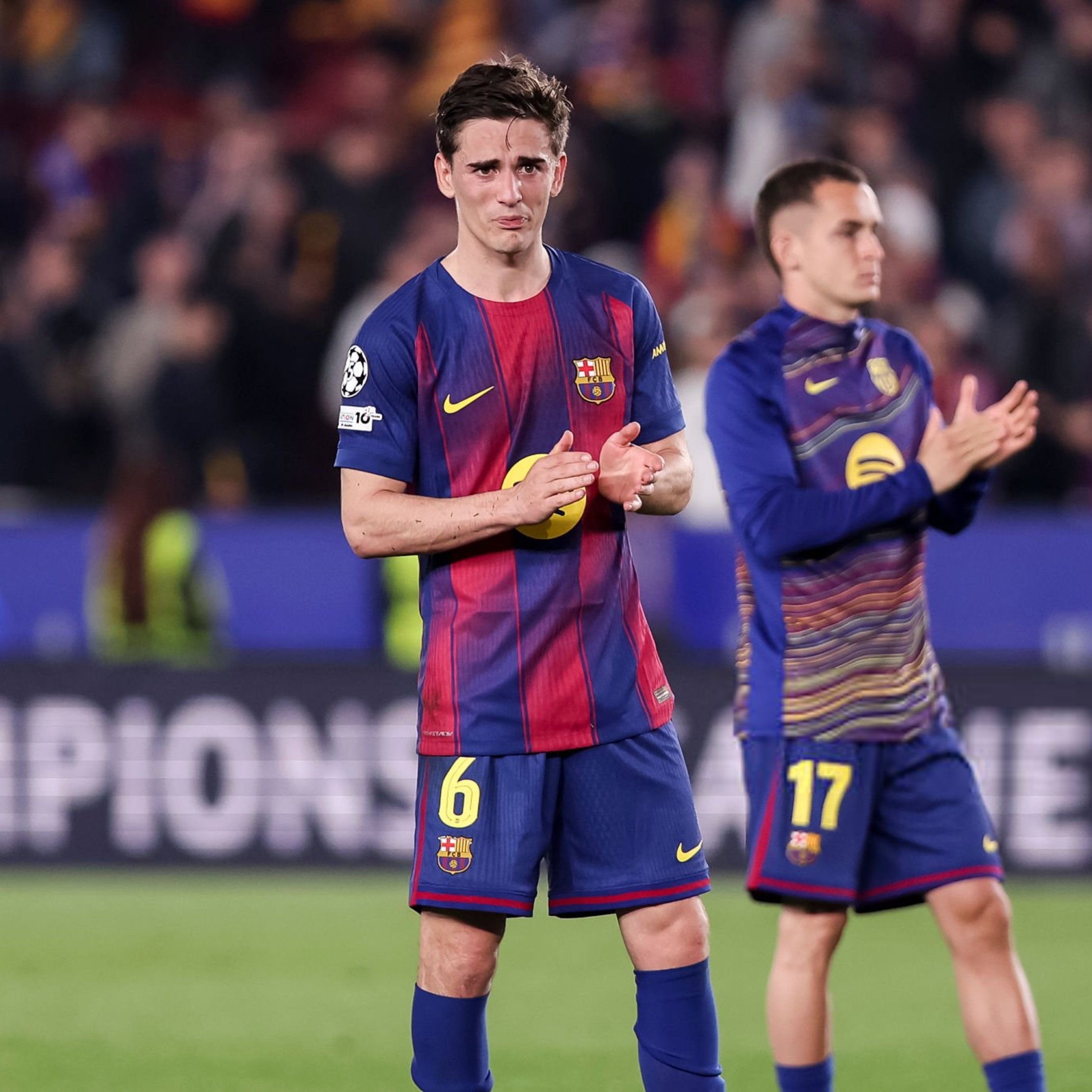 弗里克：“加维哭了？他已经尽力了。下半场他表现得太棒了。每个人都尽力而为，尽管少