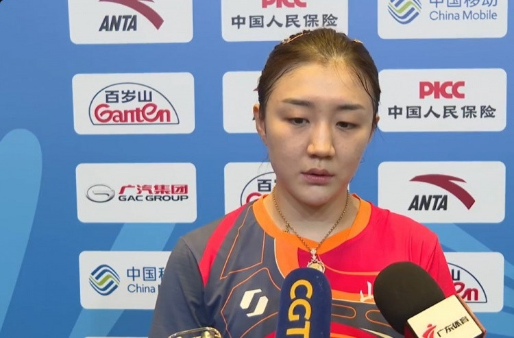 乒乓球女单1/16决赛，陈梦￼回归首秀4-0取胜晋级。赛后陈梦接受记者采访说道：