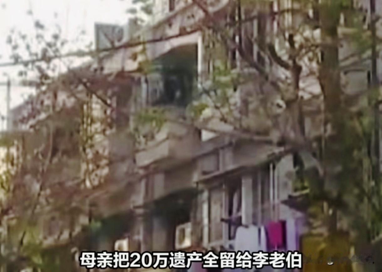 上海，一老太有5个子女，她却把20万遗产给了其中一个儿子。可没想到，大儿子不服，