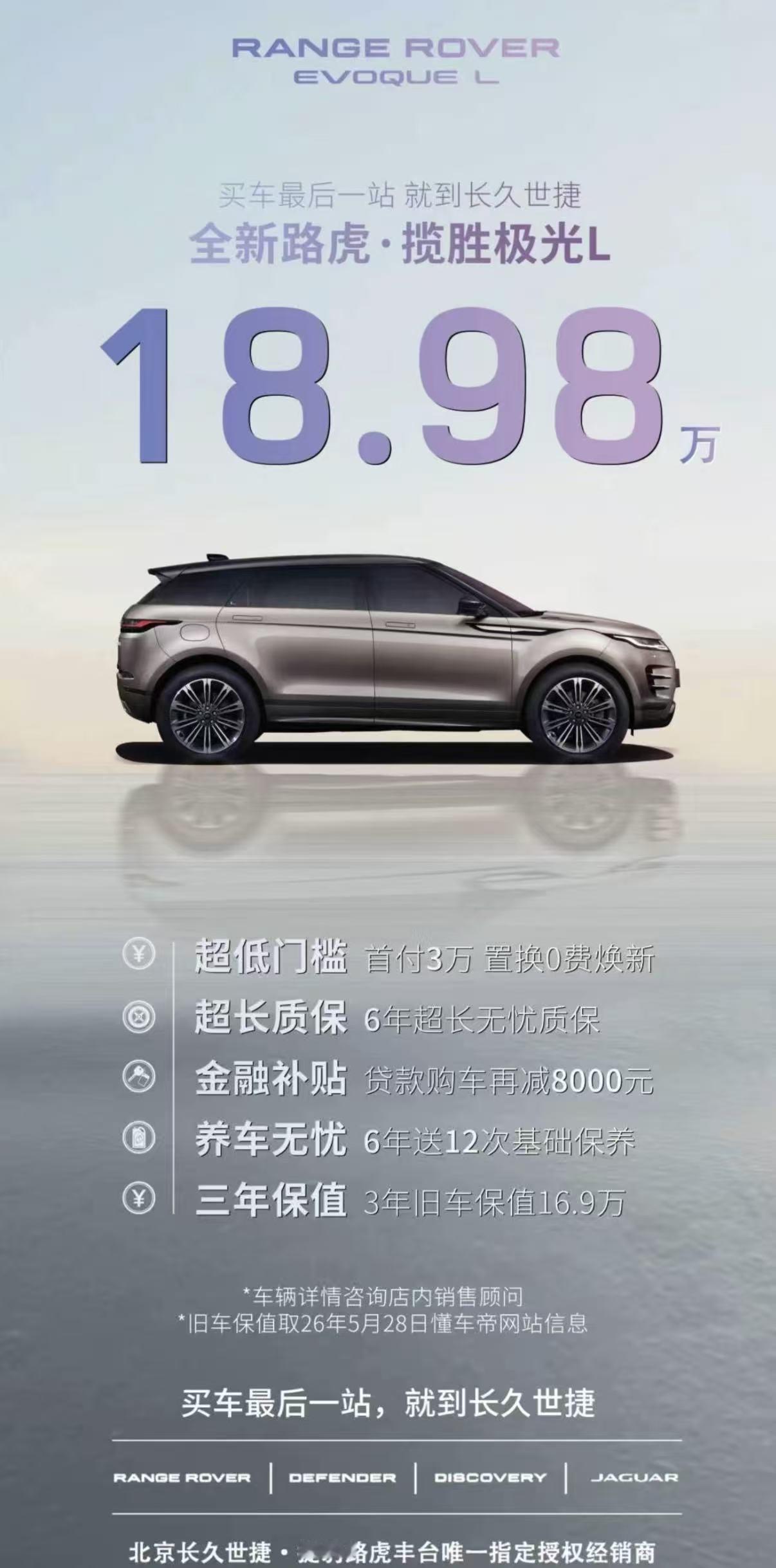 路虎揽胜极光L裸车价都19万了，算下来落地不超过21万想当年，这是“加价神车