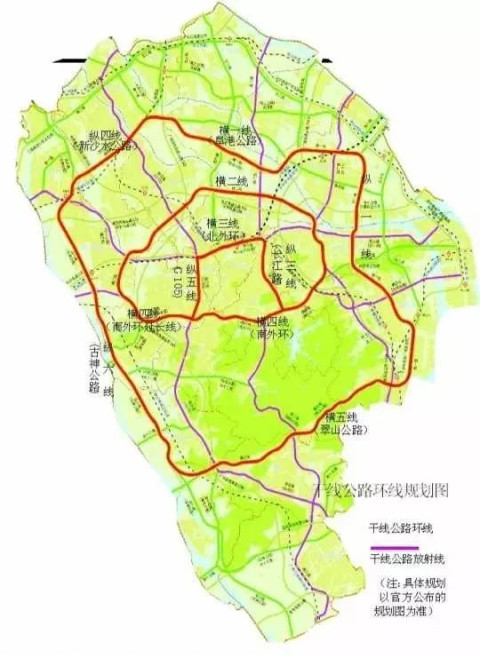 中山市内干线公路骨架网络要规划是在市域打造
