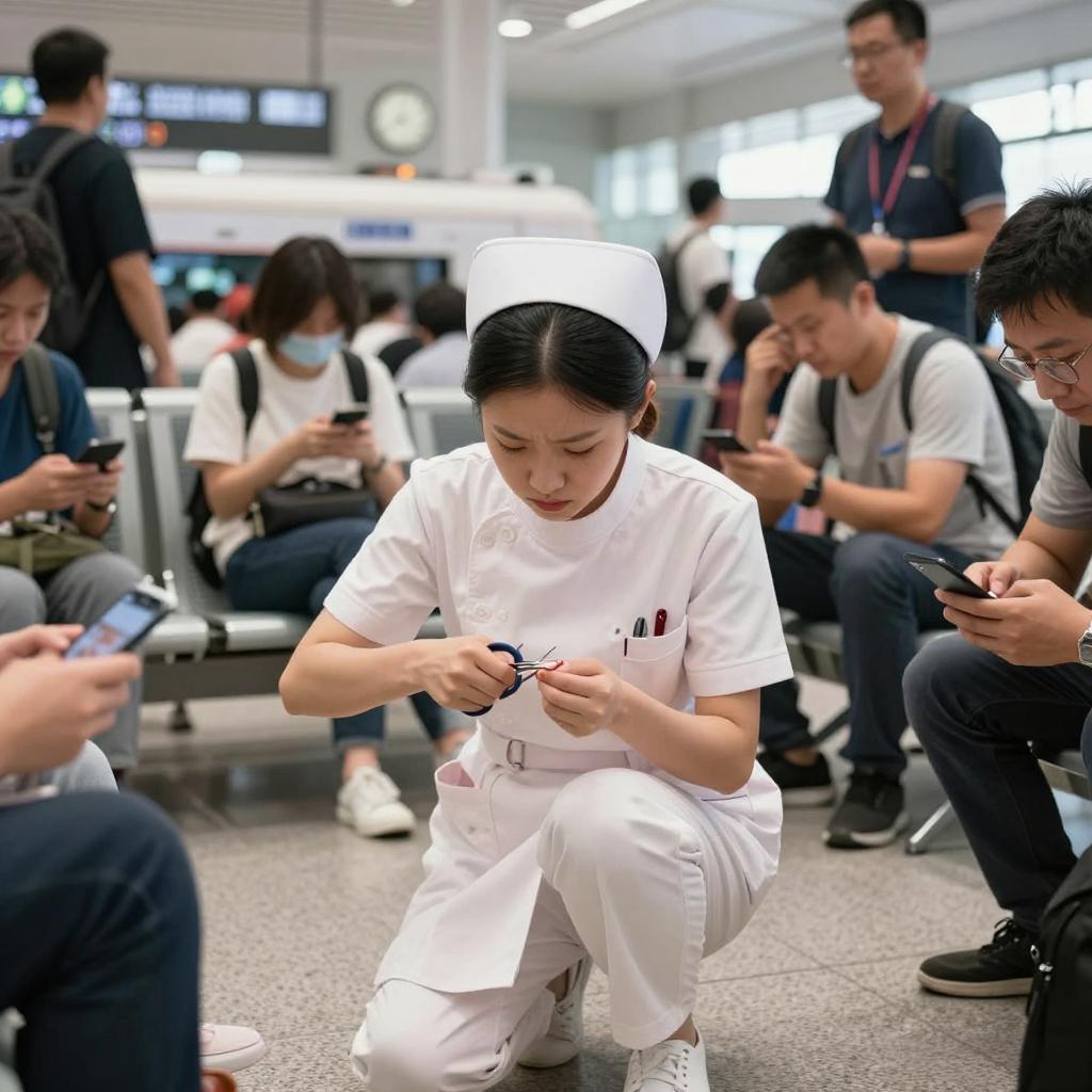 南京南站300秒：护士咬断美甲救人，这一幕看哭全网2026年4月10日，南京