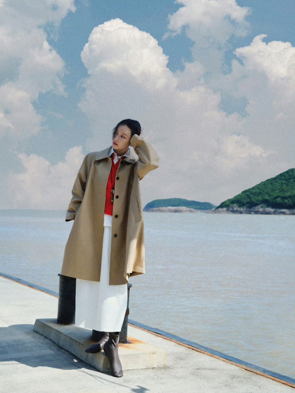 倪妮有人说想ni倪妮山水间的文艺感倪妮真的就是文艺片小说女主啊[爱心]​​