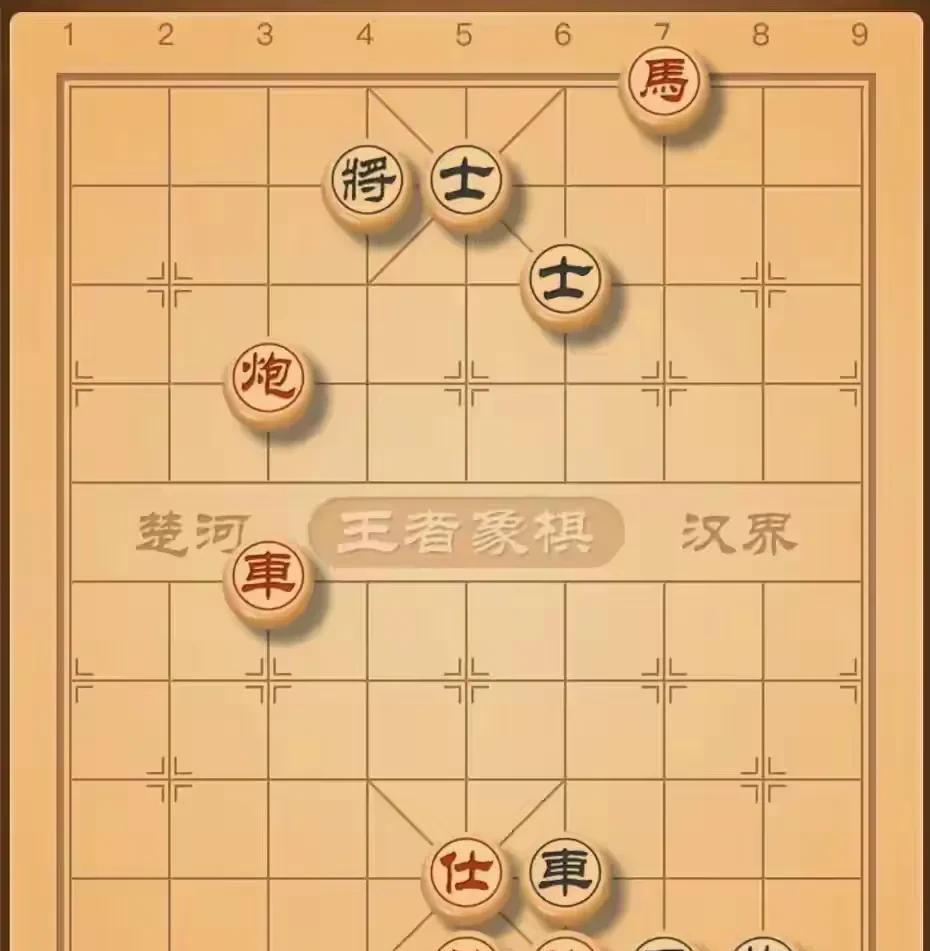 只有五步杀，却难住了无数人，还有人答非所问，说黑棋绝杀无解。如图，黑棋车马炮，