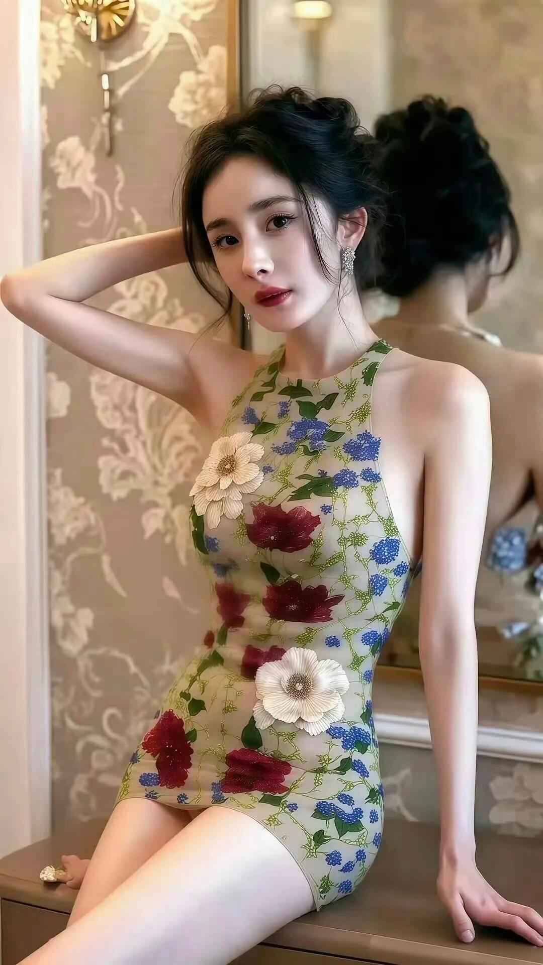 杨幂这小蛮腰，凹凸有致的好身材啊，谁看了不着迷杨幂身材杨幂美