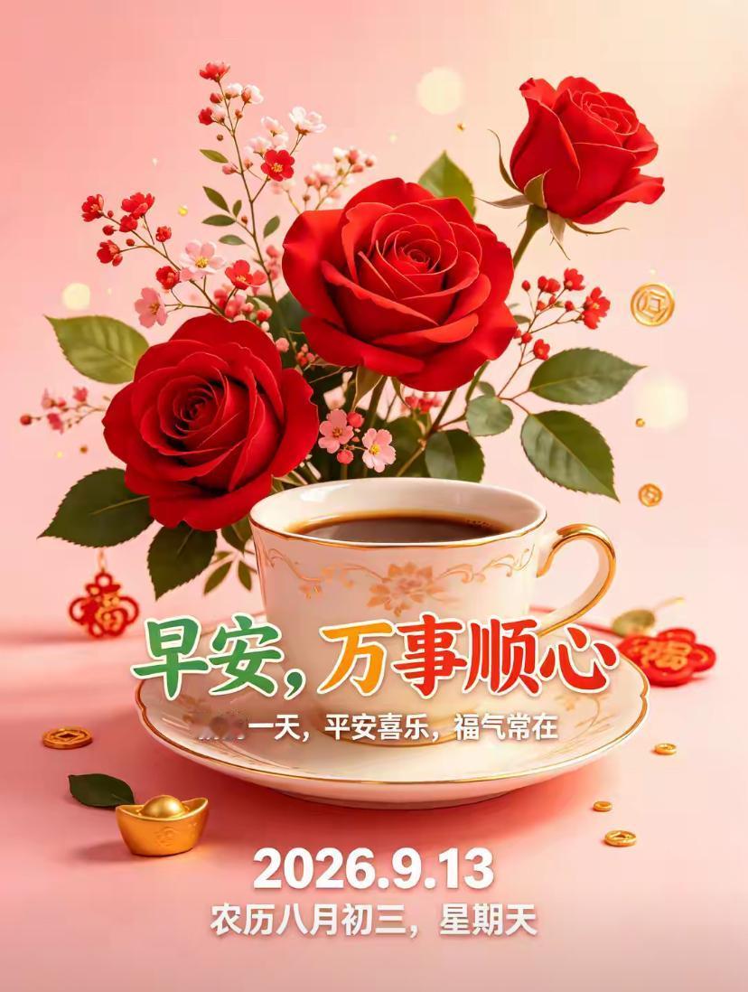 2026./9月13日，金秋万事顺遂，平安与健康常伴🍁🌅秋日