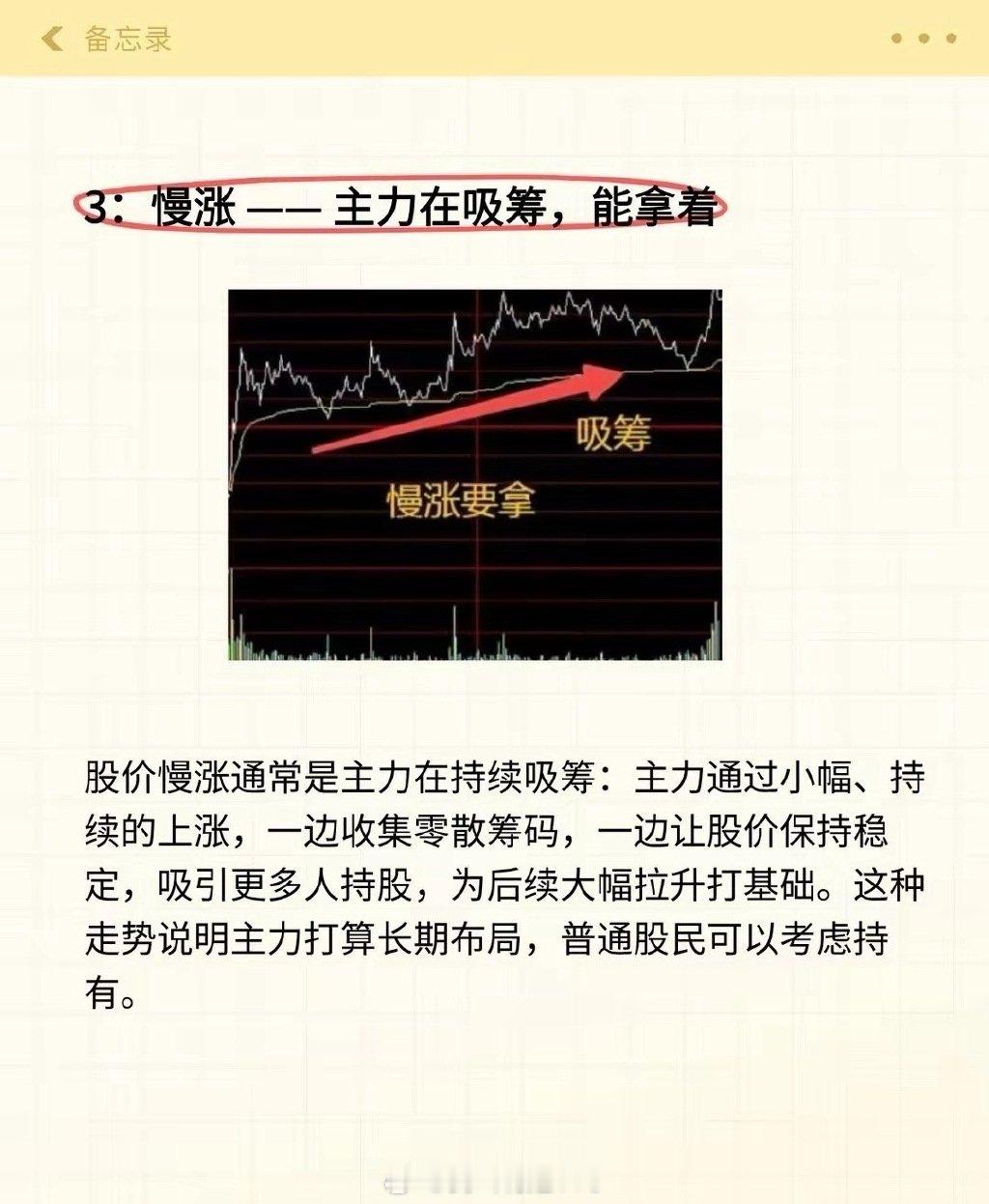 主力在吸筹、洗盘还是出货？看这一条就够了。底部吸筹：利空不断却跌不下去，缩量磨底