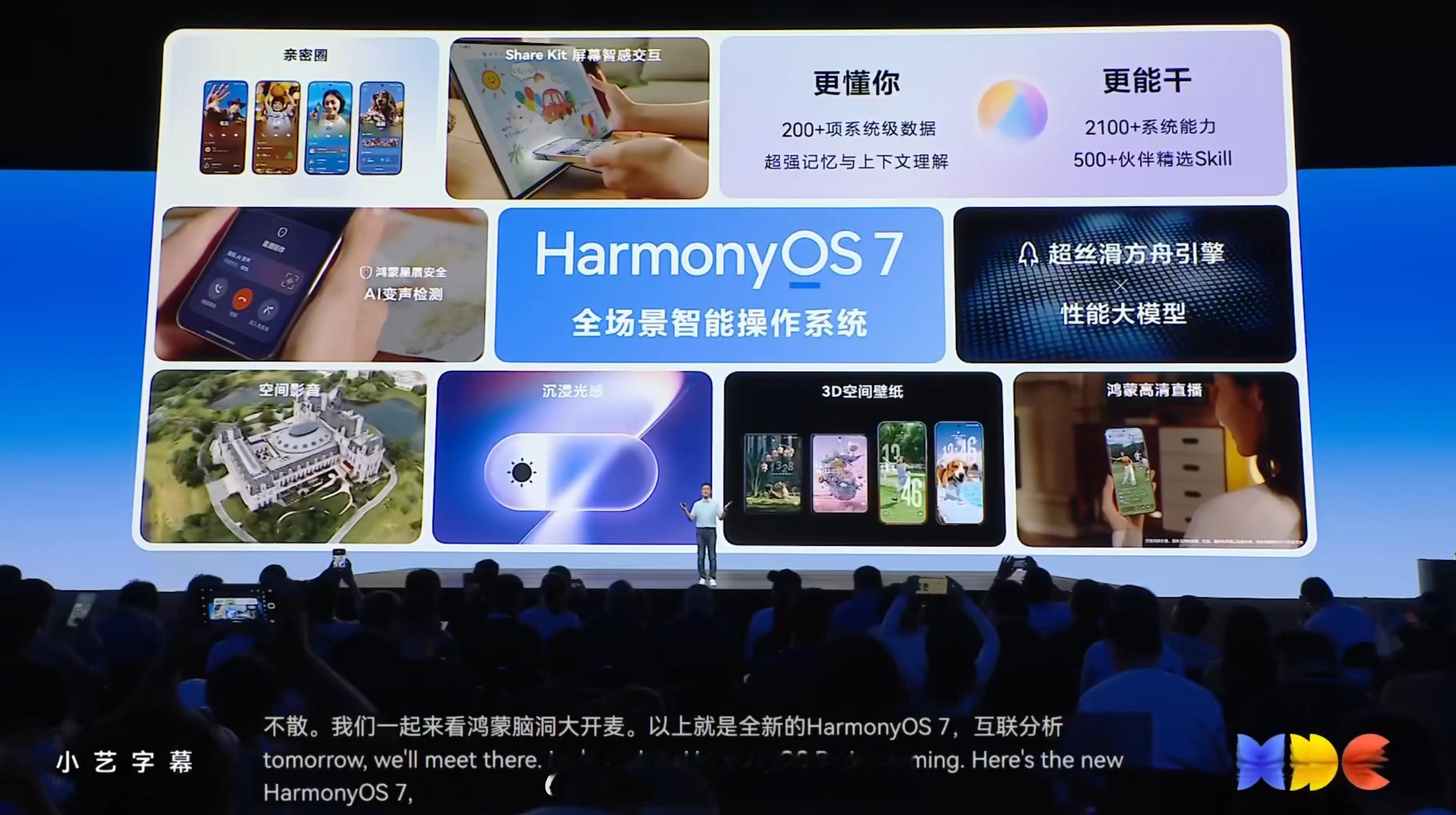 HarmonyOS7一张图汇总，虽然比不上鸿蒙6升级幅度大，单比周一的