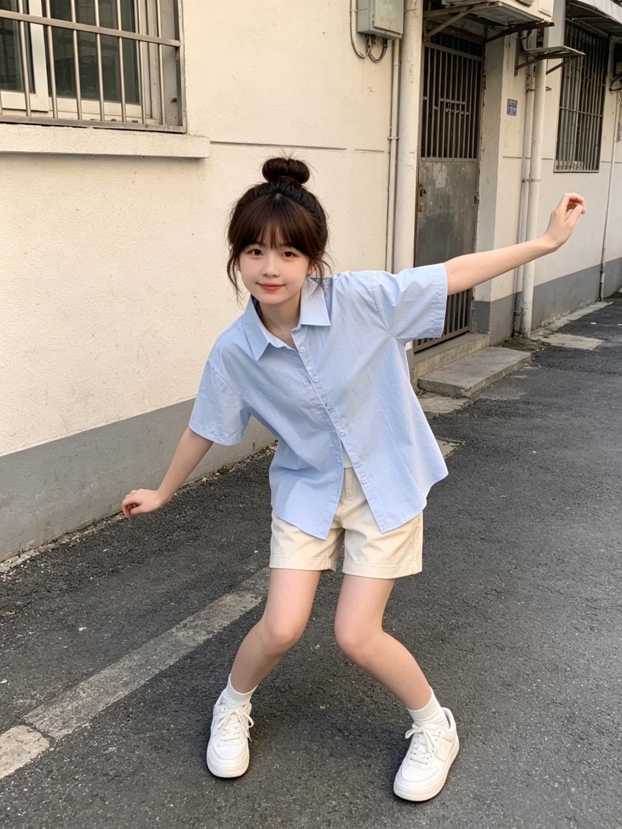 元气少女穿搭指南👕👖👟，轻松夏日造型！气质穿搭怎么穿才恰到好处?纯真少女