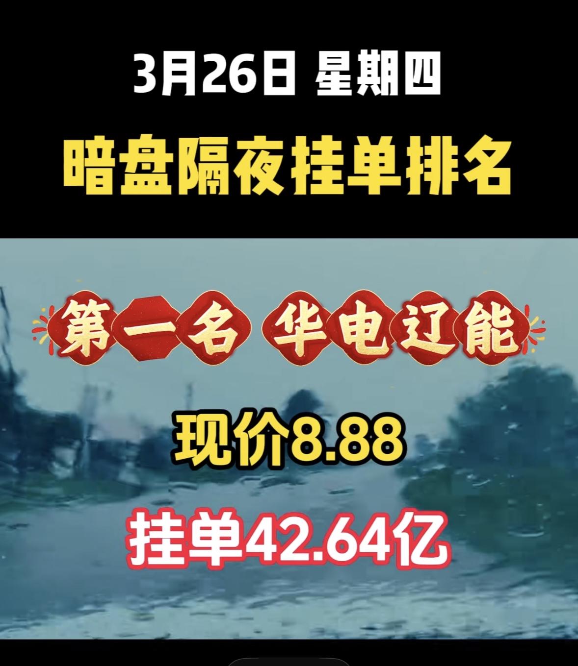 3月27日周五暗盘隔夜挂单排行榜揭晓深南电A这情况有点意思啊！现在股价11.