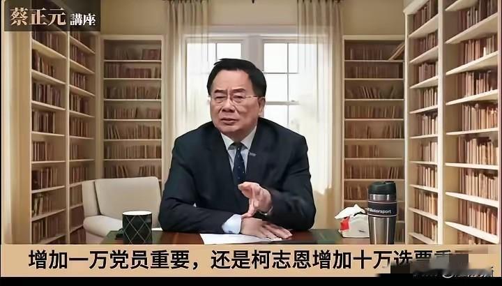 蔡正元发布视频问：国民党增加一万、两万党员重要还是柯志恩增加十万选票重要？蔡正